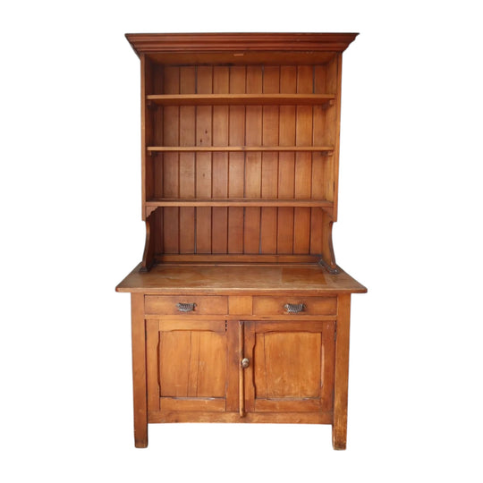 Antique Pine Kitchen Dresser / Hutch
