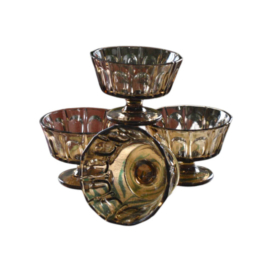 Vintange KIG Indonesia Footed Sundae/Dessert Cups