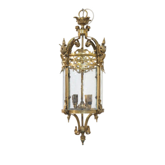 Brass Four Globe Lantern