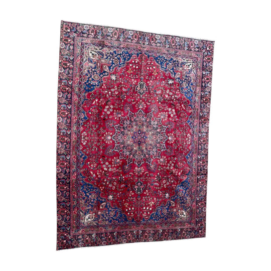 Large Vintage Handmade Persian Tabriz Style Rug [260cmW x 365cmL]