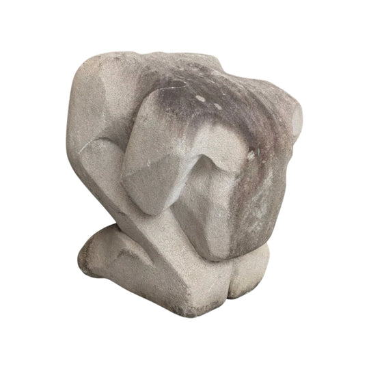 Monumental Modernist Figurative Sculpture | Hand Carved Stone