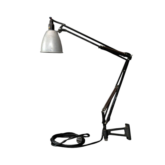 Vintage Industrial Anglepoise Style Task Lamp | Aluminium Shade