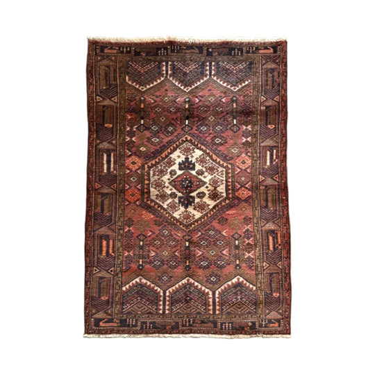 Vintage Hand-Knotted Hamadan Persian Rug (120 x 180cm)