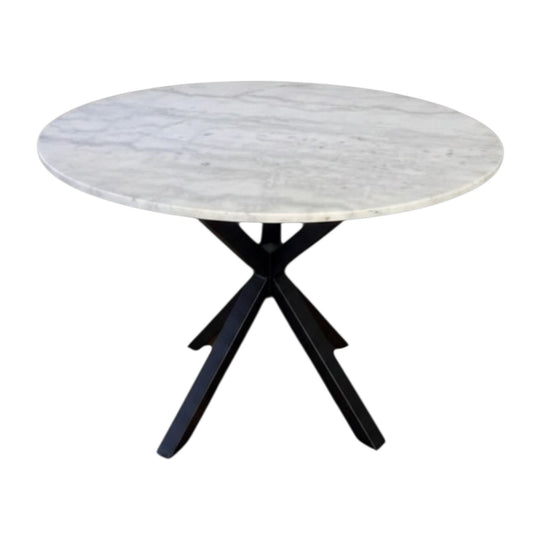 Marble top dining table 110cm