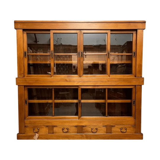 Japanese Shop Display Cabinet - Cypress & Cedar | Meiji