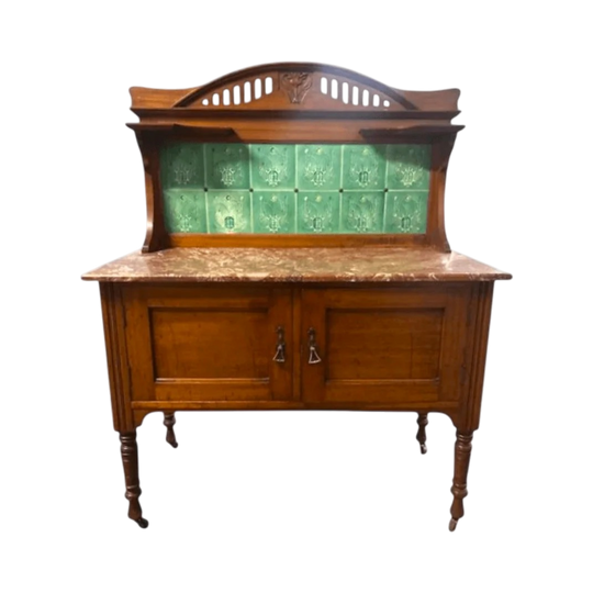 Beautiful Blackwood marble top washstand