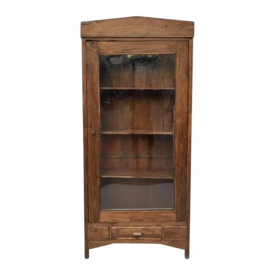 Glass and Teak Cabinet From Java