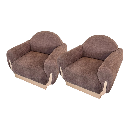 Pair of Custom Design Armchairs