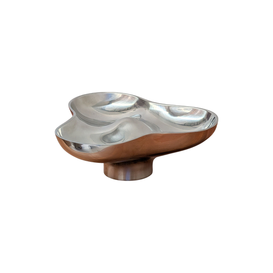 Karim Rashid for Georg Jensen 'Spin' Footed Bowl in Polished Stainless Steel c2006