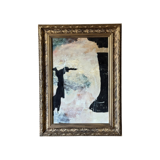 Vallauris - Original Artwork by Nicholas Bryan-Brown in Vintage Gilt Frame