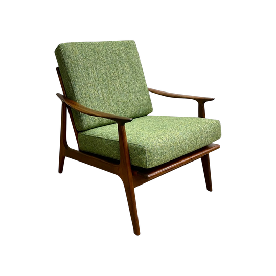 Mid Century Tasmanian Blackwood Parker Armchair Model 156 Rattan Back