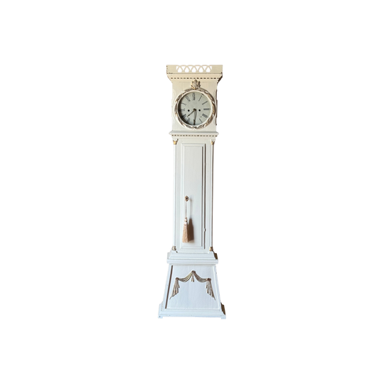 Antique 19th Century Scandinavian Gustavian Painted Longcase Clock
