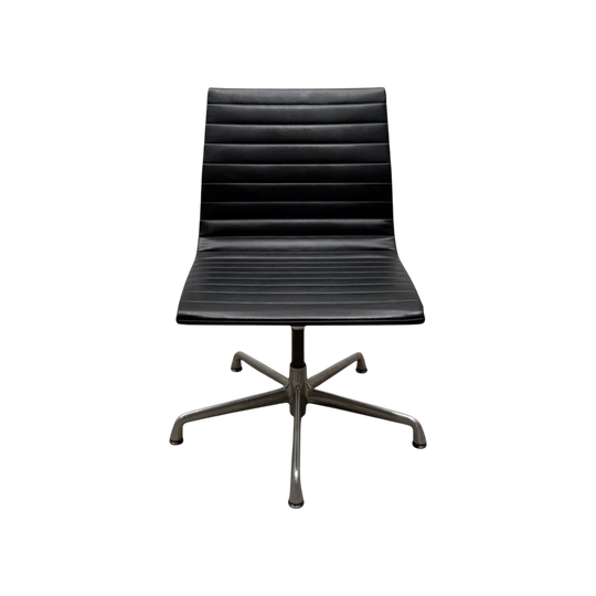 Herman Miller Eames Aluminium Group EA330 Side Chair – Black | Armless
