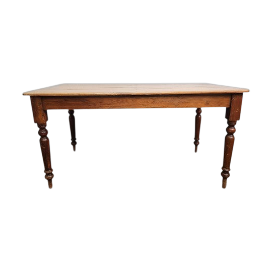 Antique Colonial Pine Kitchen Table