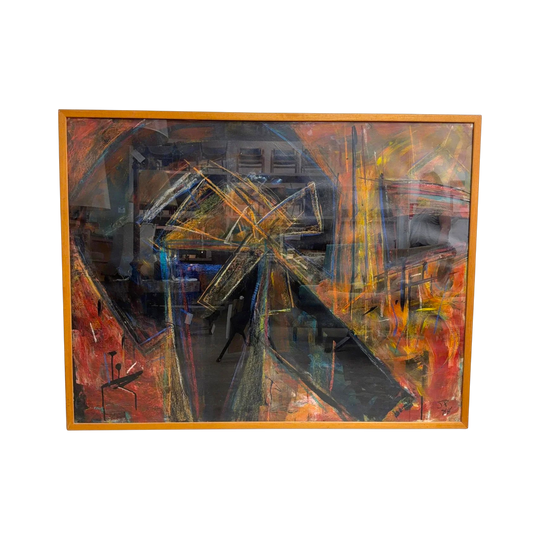 'Bicentenary' Abstract Artwork By Australian Artist John Petrie 1988