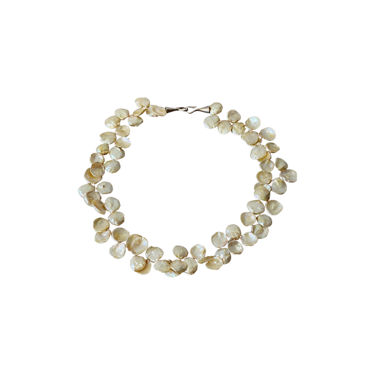 Keshi Pearls with silver catch