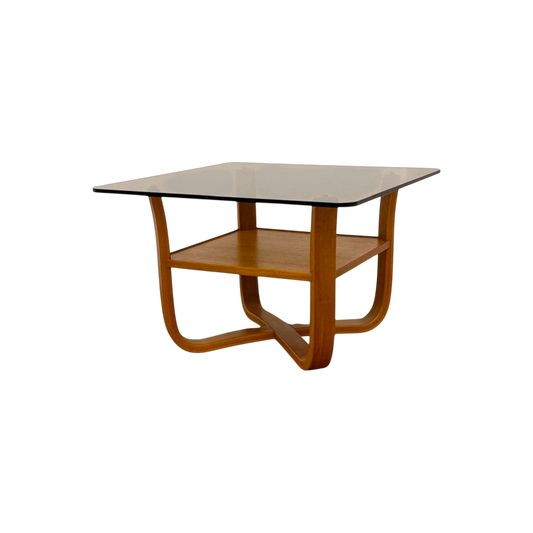 Mid-Century Bentwood Glass Coffee / Side Table