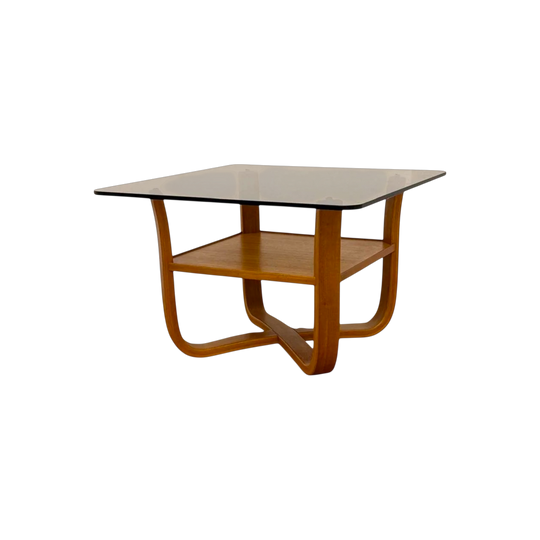 Mid-Century Bentwood Glass Coffee / Side Table