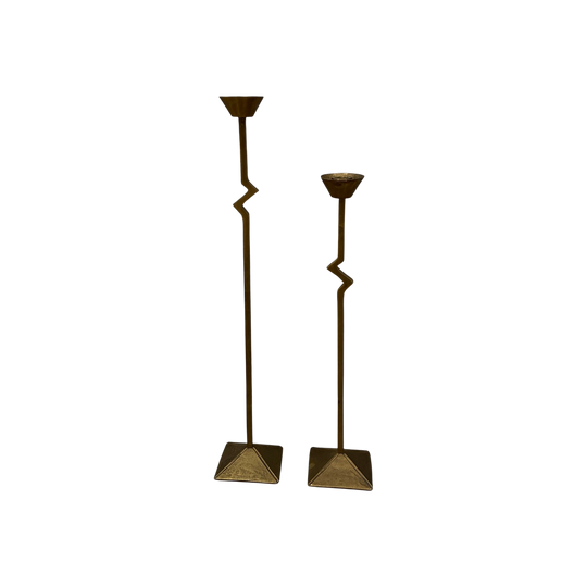 Pair of Italian Brass Candlesticks 1980s