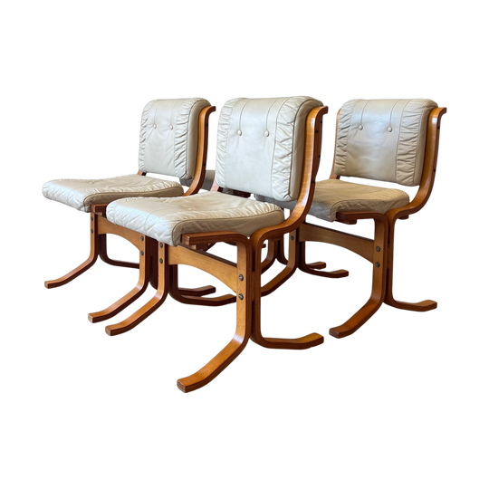 Vintage Danish Deluxe Bentwood Dining Chairs | Set of 6