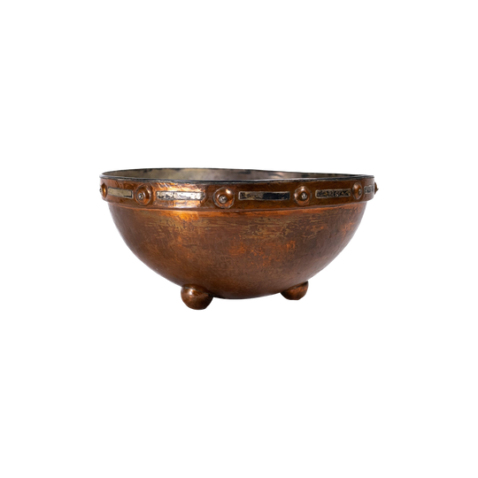 Arts & Crafts Hand-Raised Copper Bowl