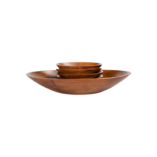 Baribocraft Turned Maple Bowls, Set of Five