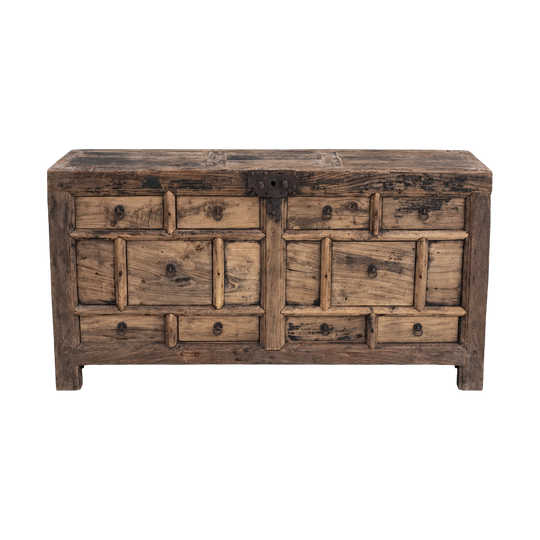 Vintage Chinese Cabinet with 10 Drawers