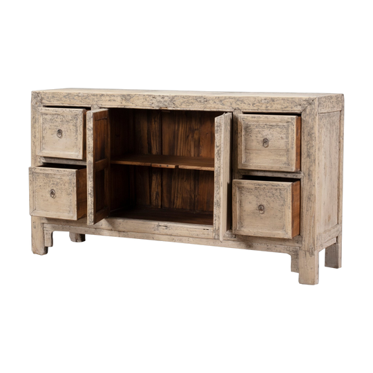 Vintage Chinese Elm Sideboard #18