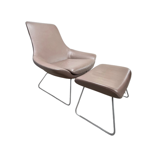 Flow Armchair & Footstool by Pearson Lloyd for Walter Knoll