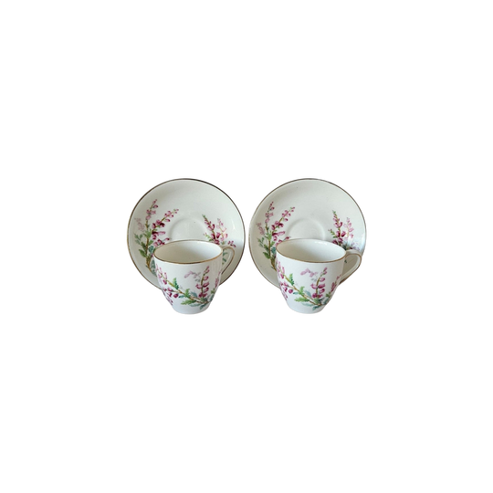 2 x Royal Doulton Bell Heather pattern tea duos | H4840