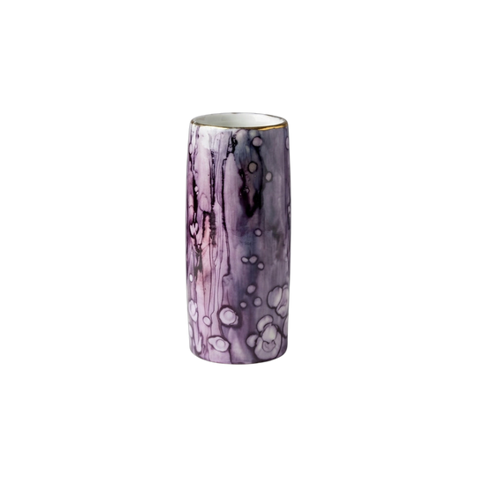 "Marbled Miniature" Bud Vase by Artist N.Heres