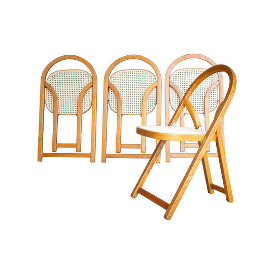 Mid-Century Crassevig Arca Folding Chairs (Set of 4)