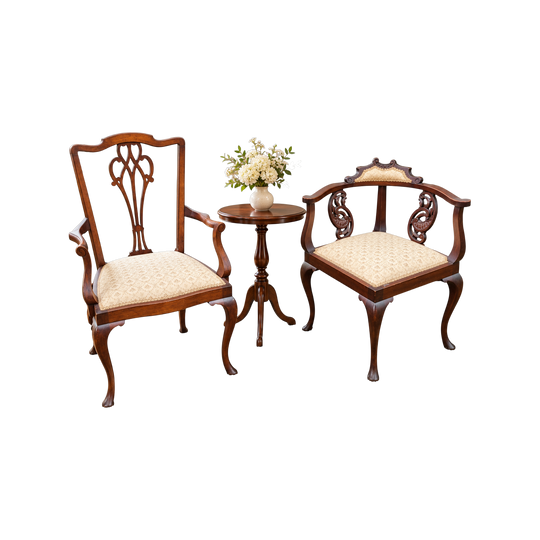 Antique Chippendale armchair set