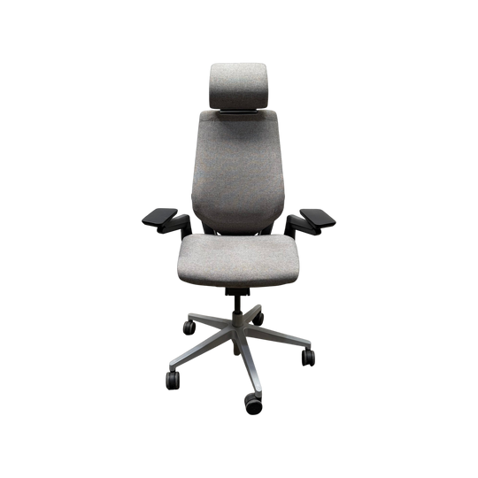 Steelcase Gesture Task Chair with Headrest – Grey Fabric | Ex-Showroom