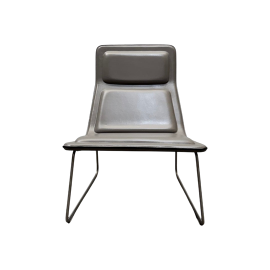 Cappellini Low Pad Lounge Chair by Jasper Morrison – Taupe Leather