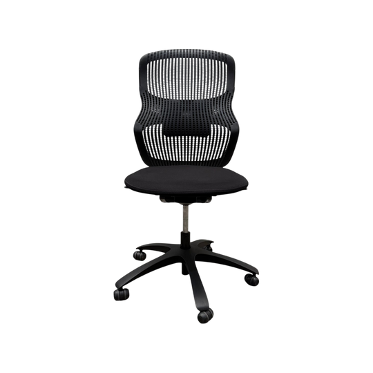 Knoll Generation Ergonomic Office Task Chair by Formway – Black, No Arms