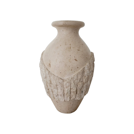 Vintage Large Fossil Stone Vase