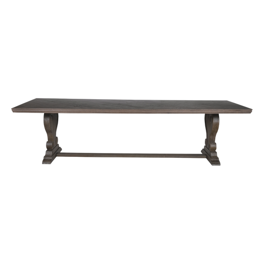 Wisteria Symphony Harp Base Oak Dining Table
