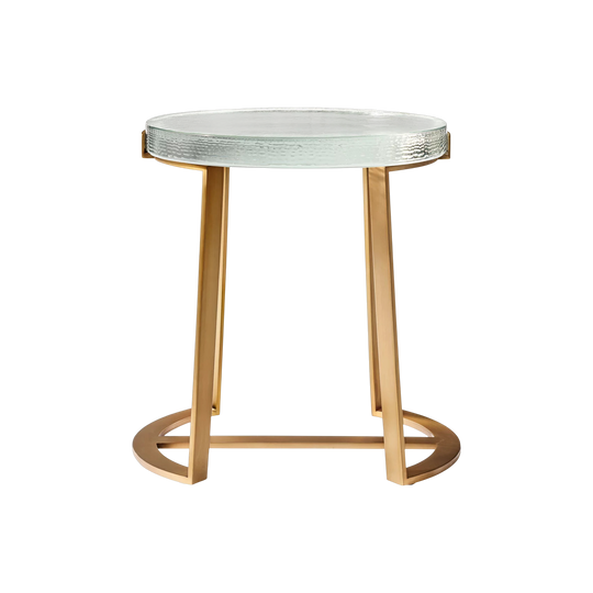Restoration Hardware Ice Round Side Table