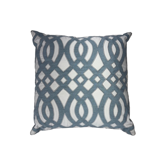 Blue Duck Egg Trellis Design Throw Cushion
