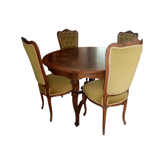 1980's Vintage Replica, Louis XV / French Provincial Design Dining Table