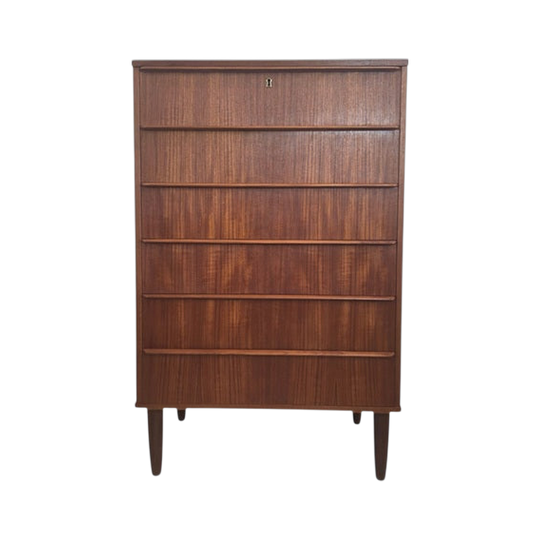 Mid-century teak tallboy