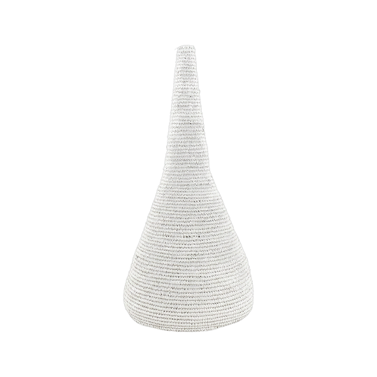 RATTAN LIME WASHED LAMPSHADE