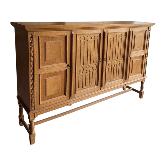 RARE 1960s Solid Oak Sideboard