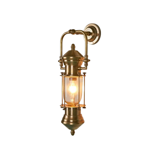 Lisbon Outdoor Ship Lantern Antique Brass Sconces