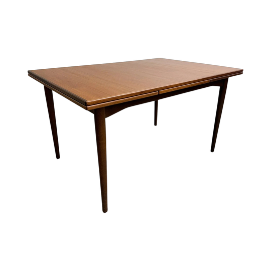 Parker Mid Century Teak Rectangular Extension Dining Table Restored