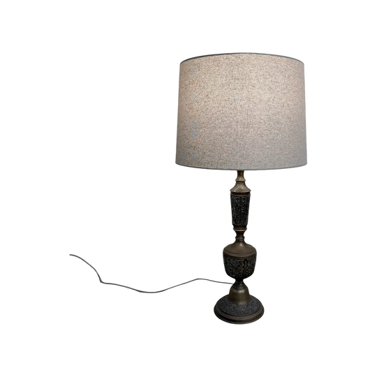 1960's Brass Table Lamp In Mid Century Decorative/ Revivalist Style