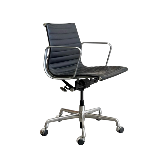 Herman Miller Eames EA335 Management Chair – Black Leather