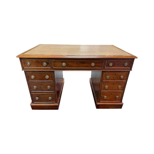 Superb Antique Leather-top Desk