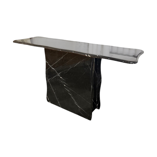 Black Italian Marble Console Table